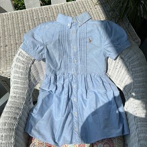 Classic Ralph Lauren blue shirt dress. Excellent condition.